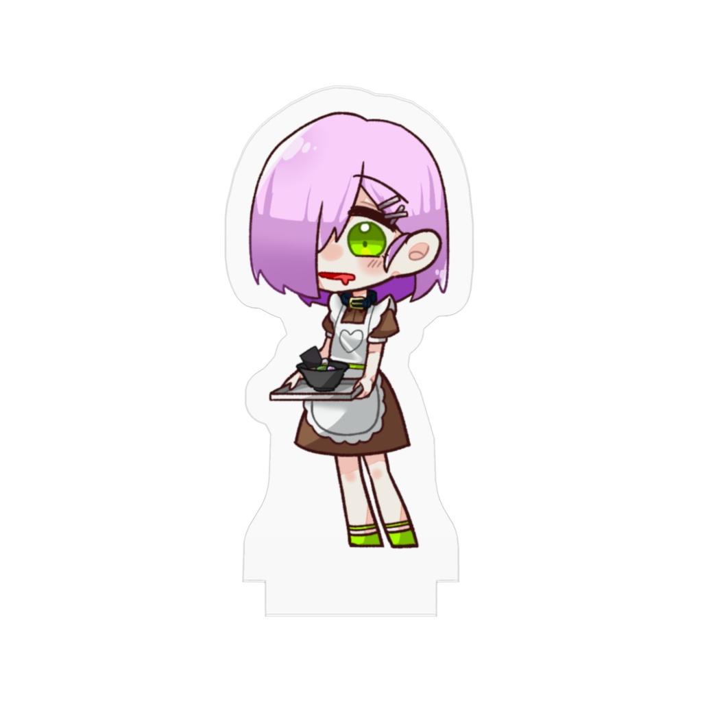 「箱庭に花束を」コラボカフェ風デフォルメアクスタ_サイカ