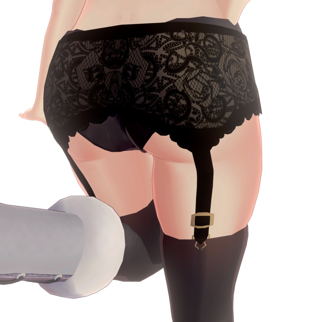 【狐雪用3Dモデル】ガーターベルト