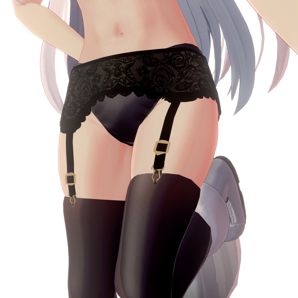 【狐雪用3Dモデル】ガーターベルト