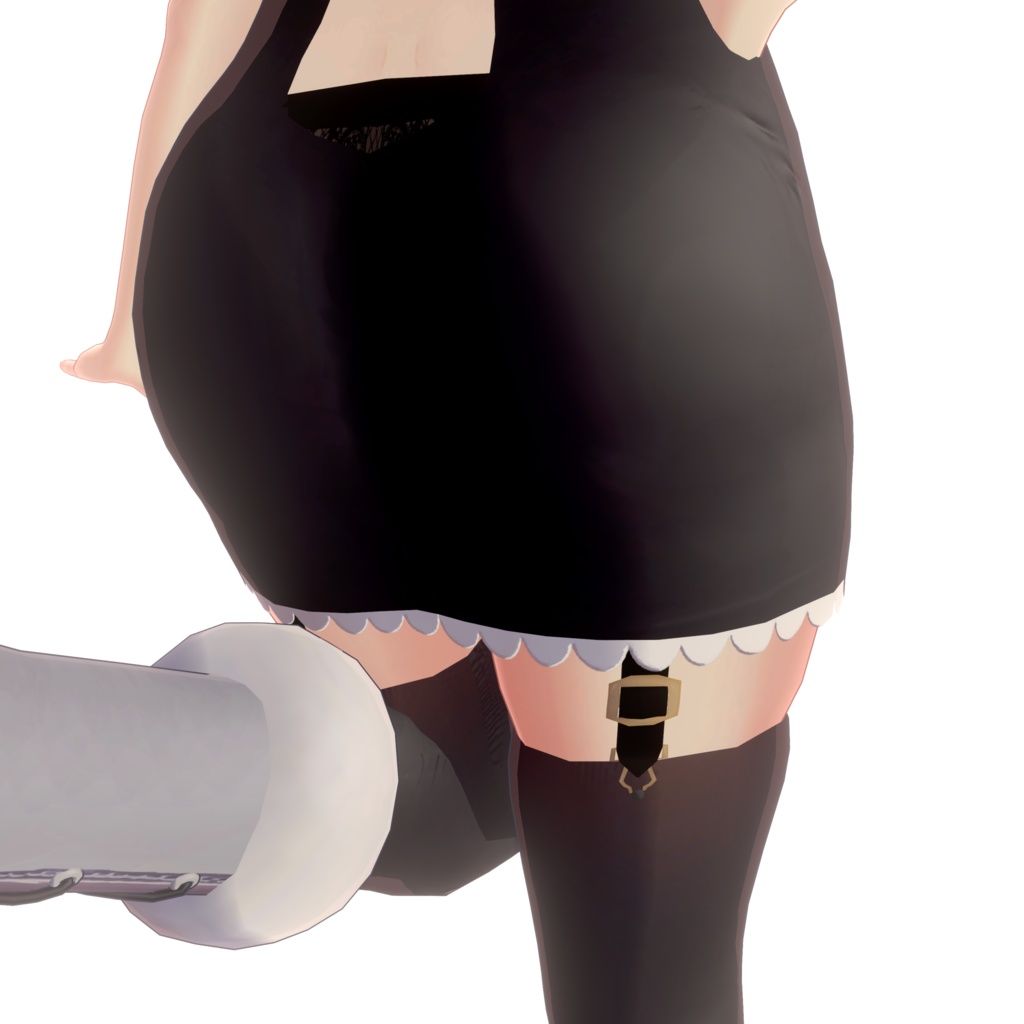 【狐雪用3Dモデル】ガーターベルト