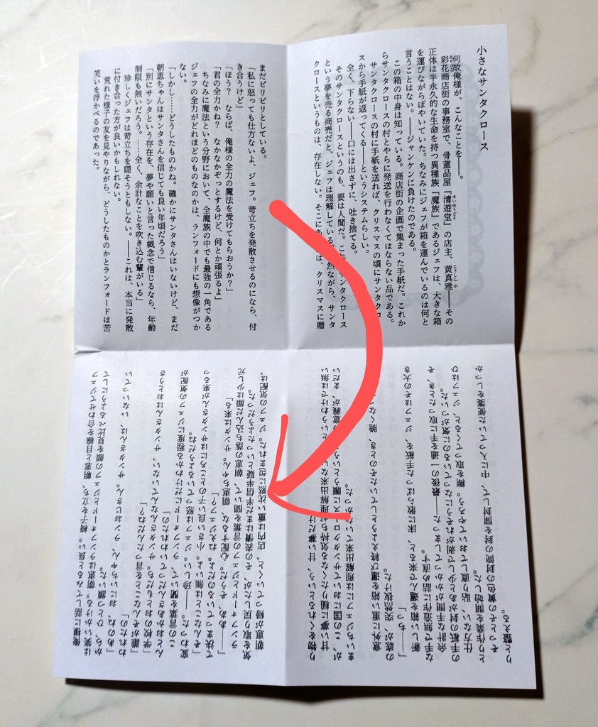 私の冬創作企画発行『Christmas petit stories』