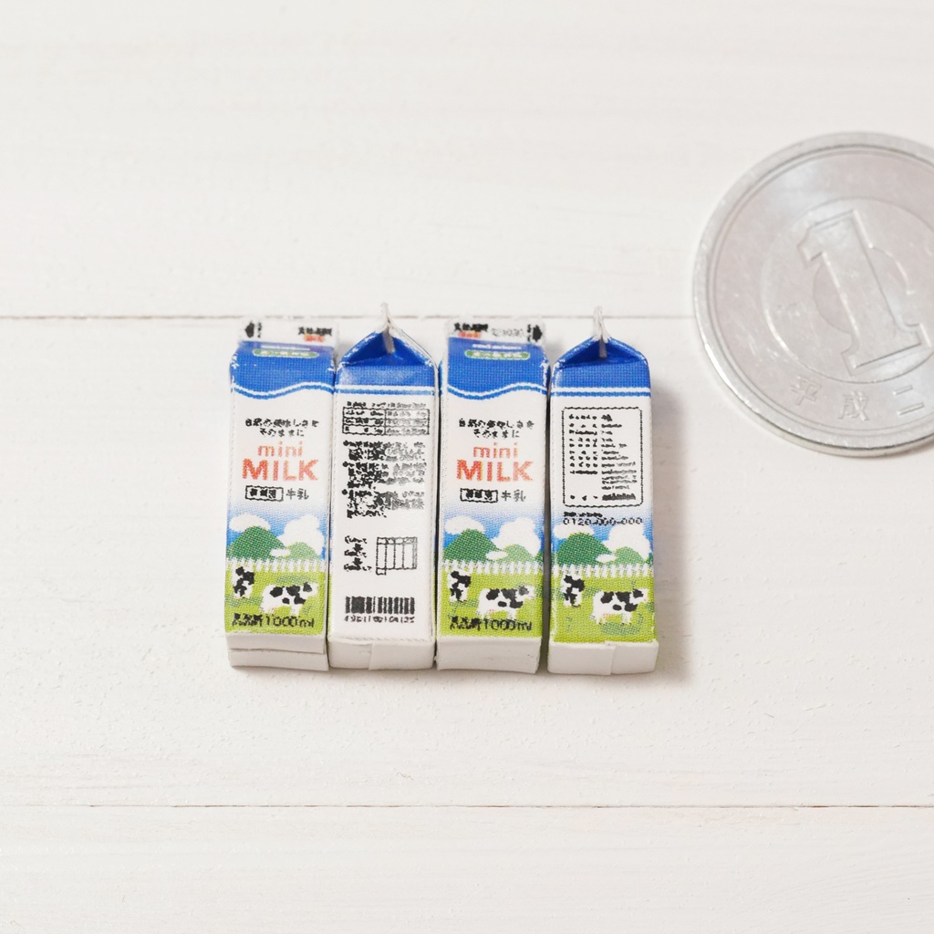 パック牛乳1リットル*ミニチュア