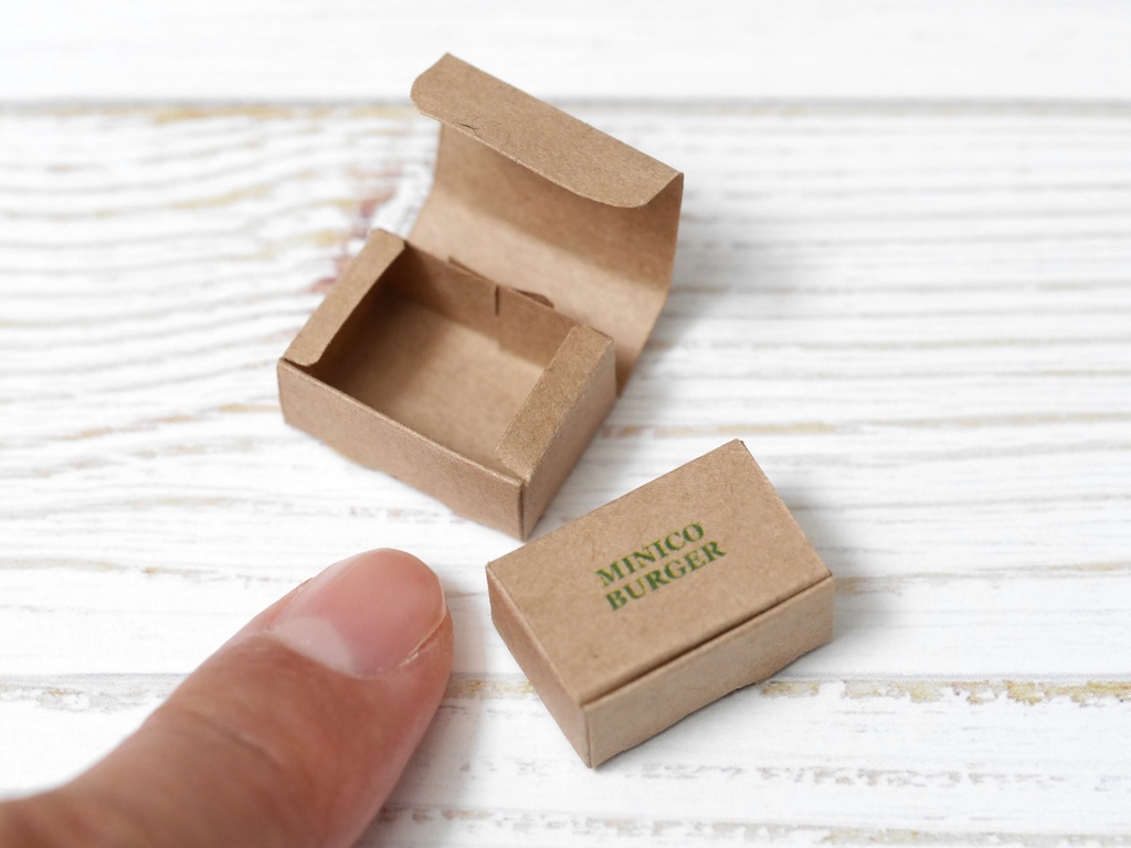 ミニチュア テイクアウトハンバーガーセット【1/12スケール】