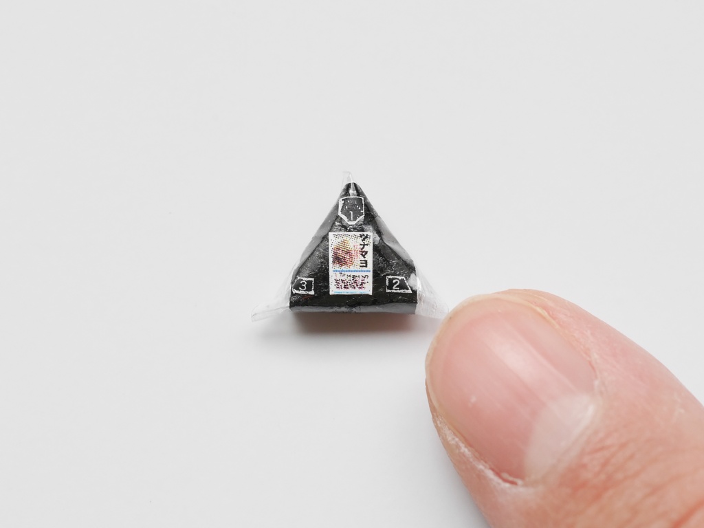 ミニチュアフード*コンビニおにぎり(しゃけ、ツナマヨ、明太子、おかか、昆布)