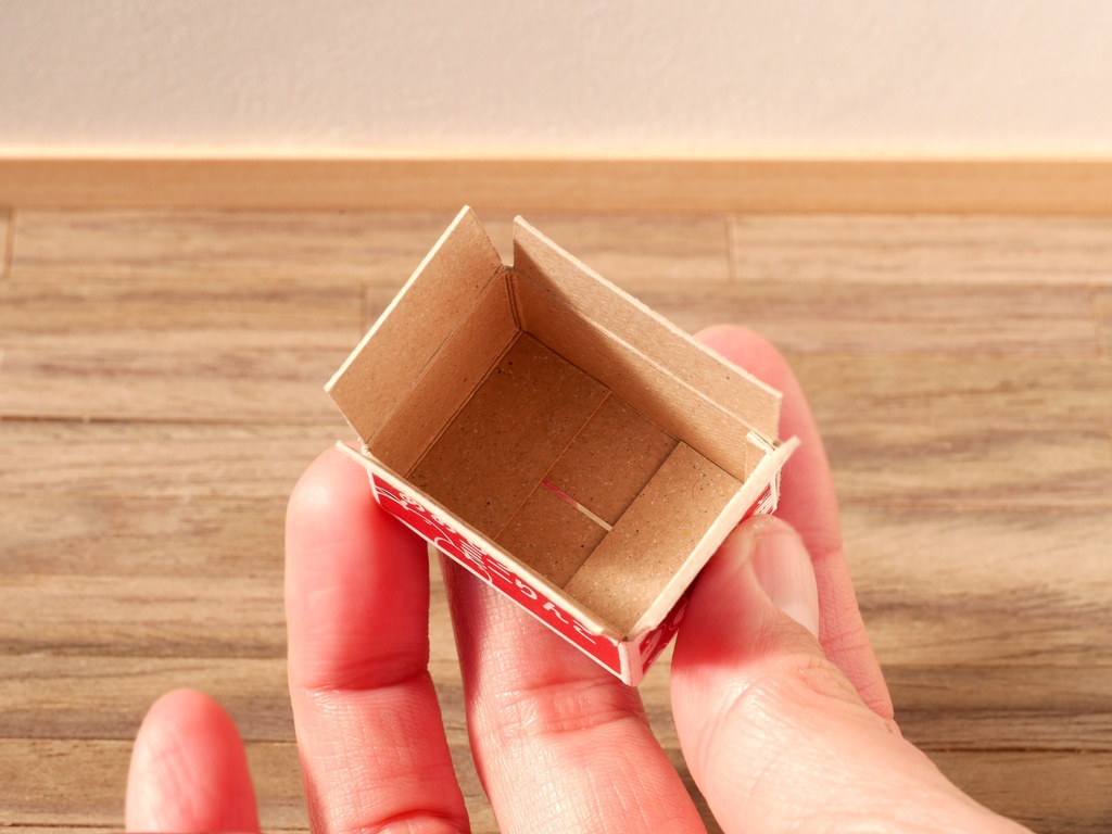 【型紙】1/12サイズ りんご箱