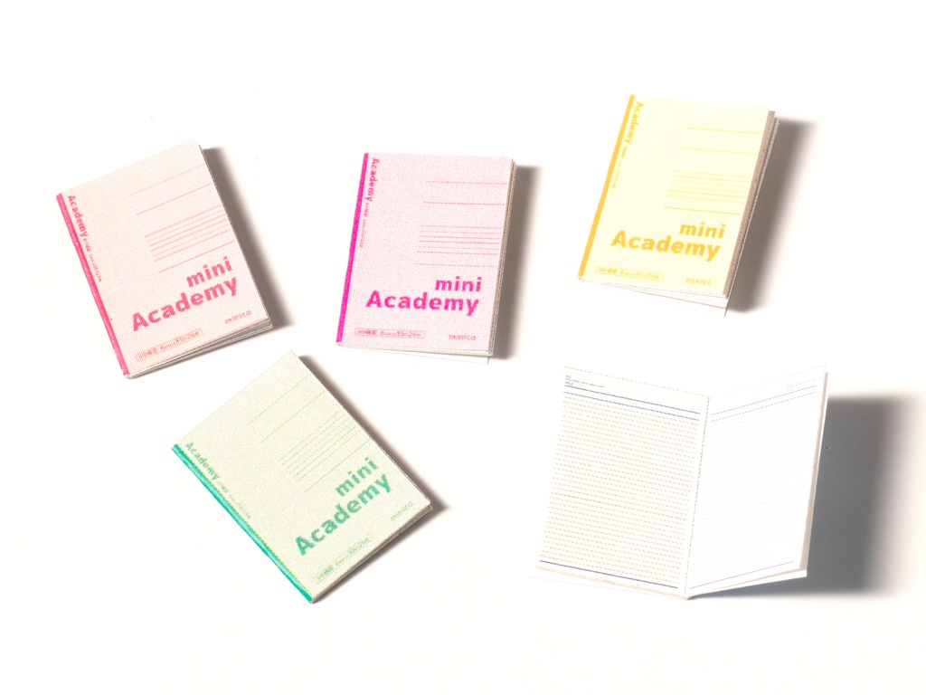 【型紙】1/12サイズ B罫ノート