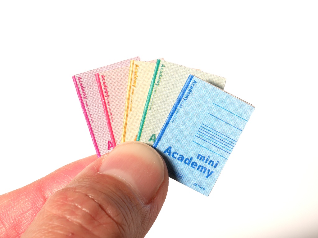 【型紙】1/12サイズ B罫ノート