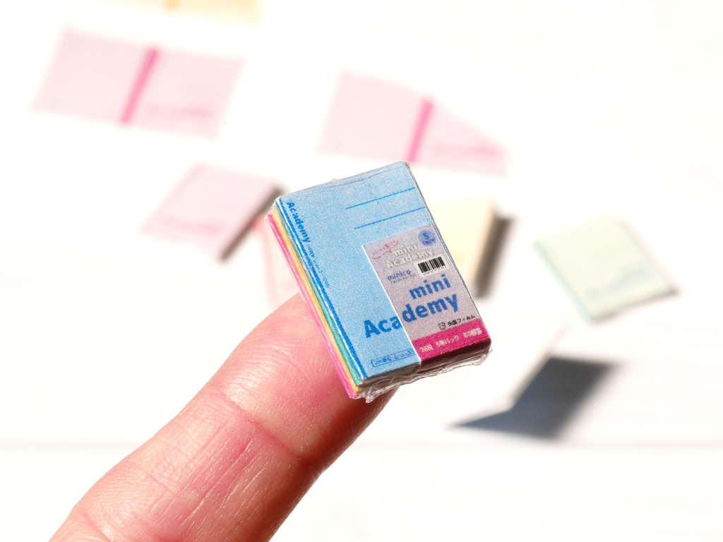 【型紙】1/12サイズ　B罫ノート