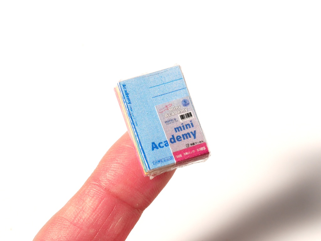 ミニチュア1/12サイズ*5冊セットB罫ノート