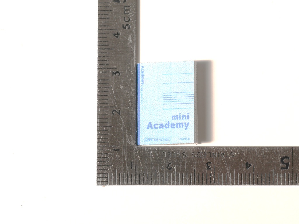 ミニチュア1/12サイズ*5冊セットB罫ノート