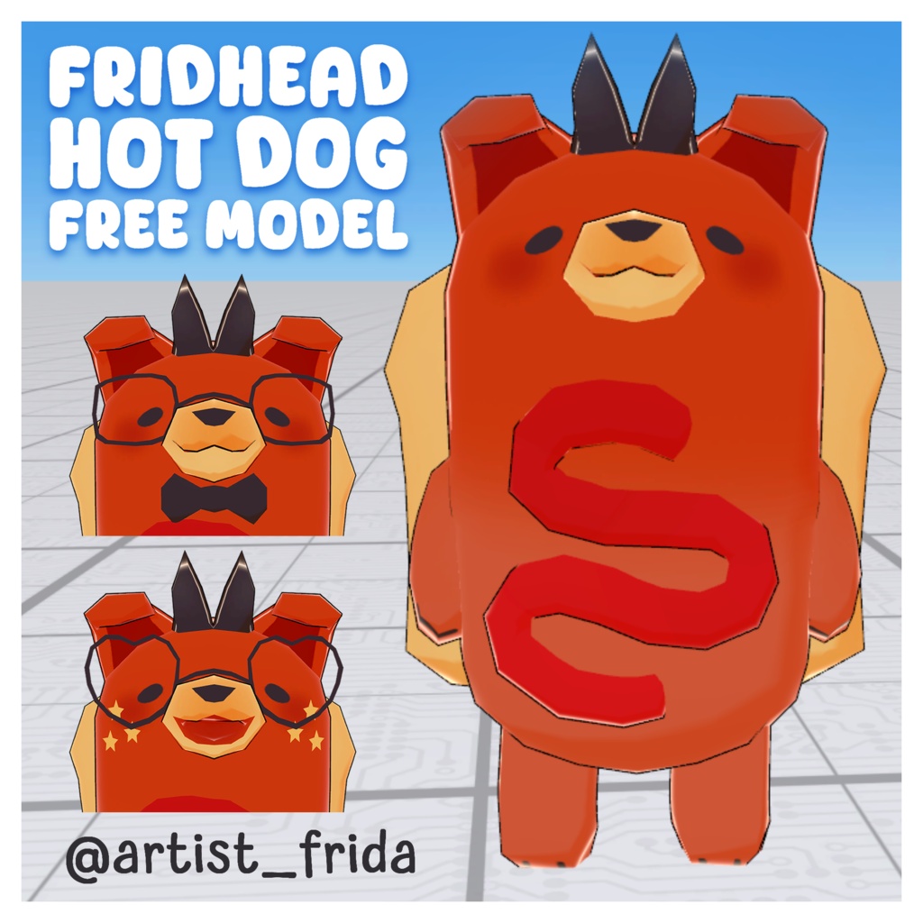 Fridhead Hot Dog [ Free Model ]