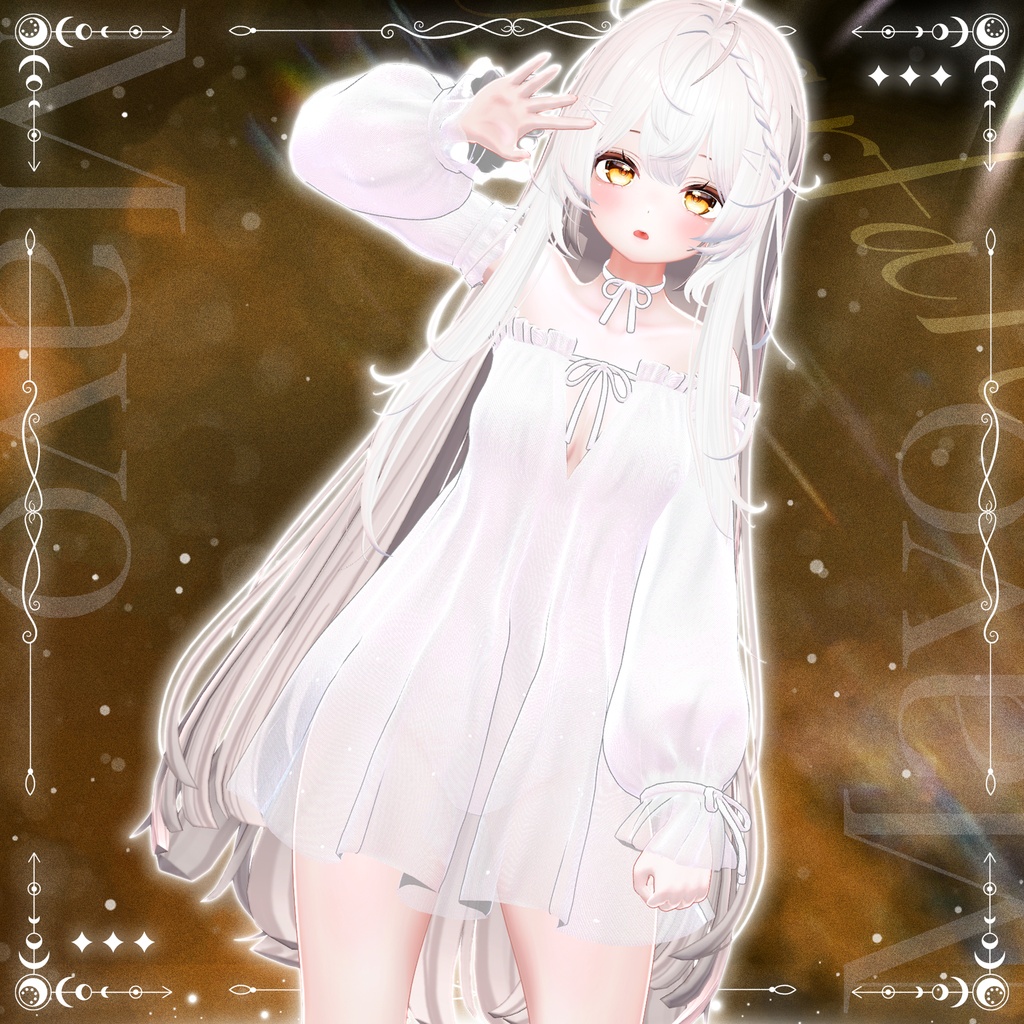 🎁200JPY Event Sale ~08/01🎁【♡Off Shoulder Nightdress♡】 【21 avatars】