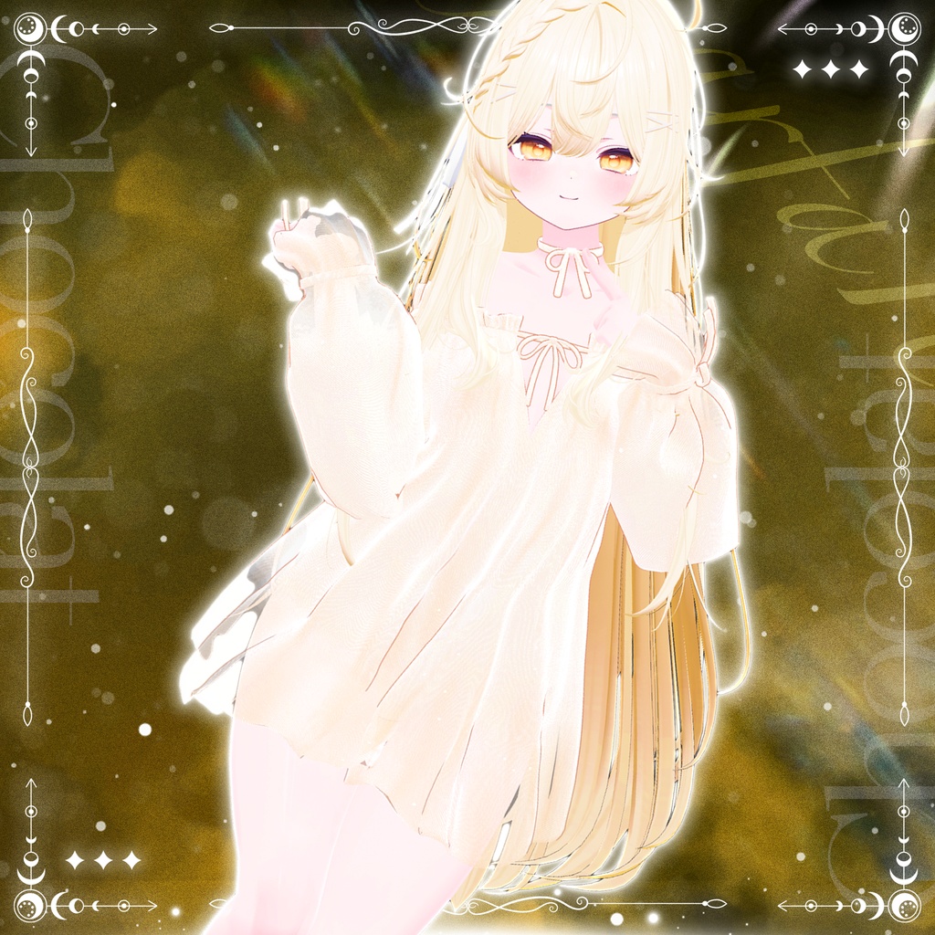 🎁200JPY Event Sale ~08/01🎁【♡Off Shoulder Nightdress♡】 【21 avatars】