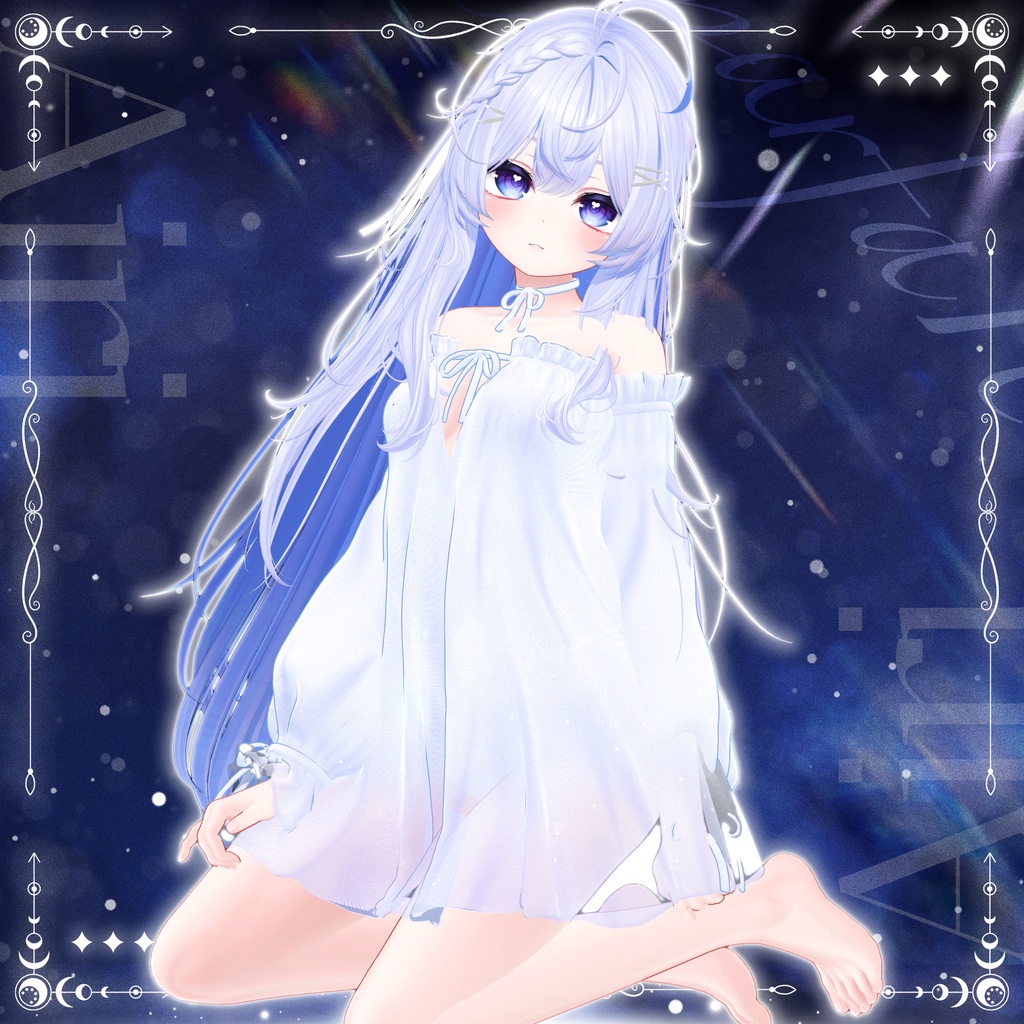 🎁200JPY Event Sale ~08/01🎁【♡Off Shoulder Nightdress♡】 【21 avatars】