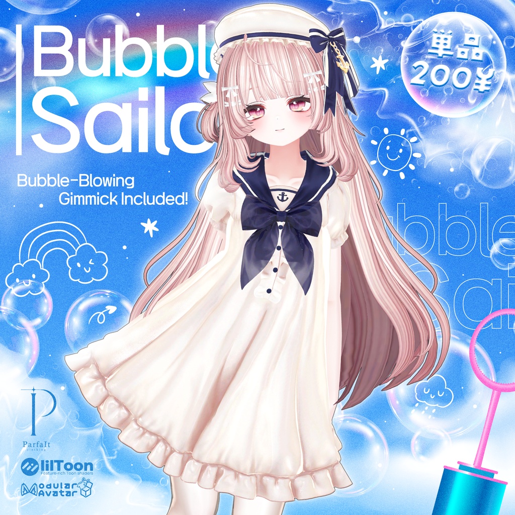 🔥200JPY Event Sale ~08/15🔥【♡Bubble Sailor♡】 【22 avatars】