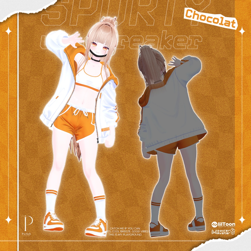 🔥200JPY Event Sale ~08/22🔥【♡Sporty Windbreaker♡】 【22 avatars】