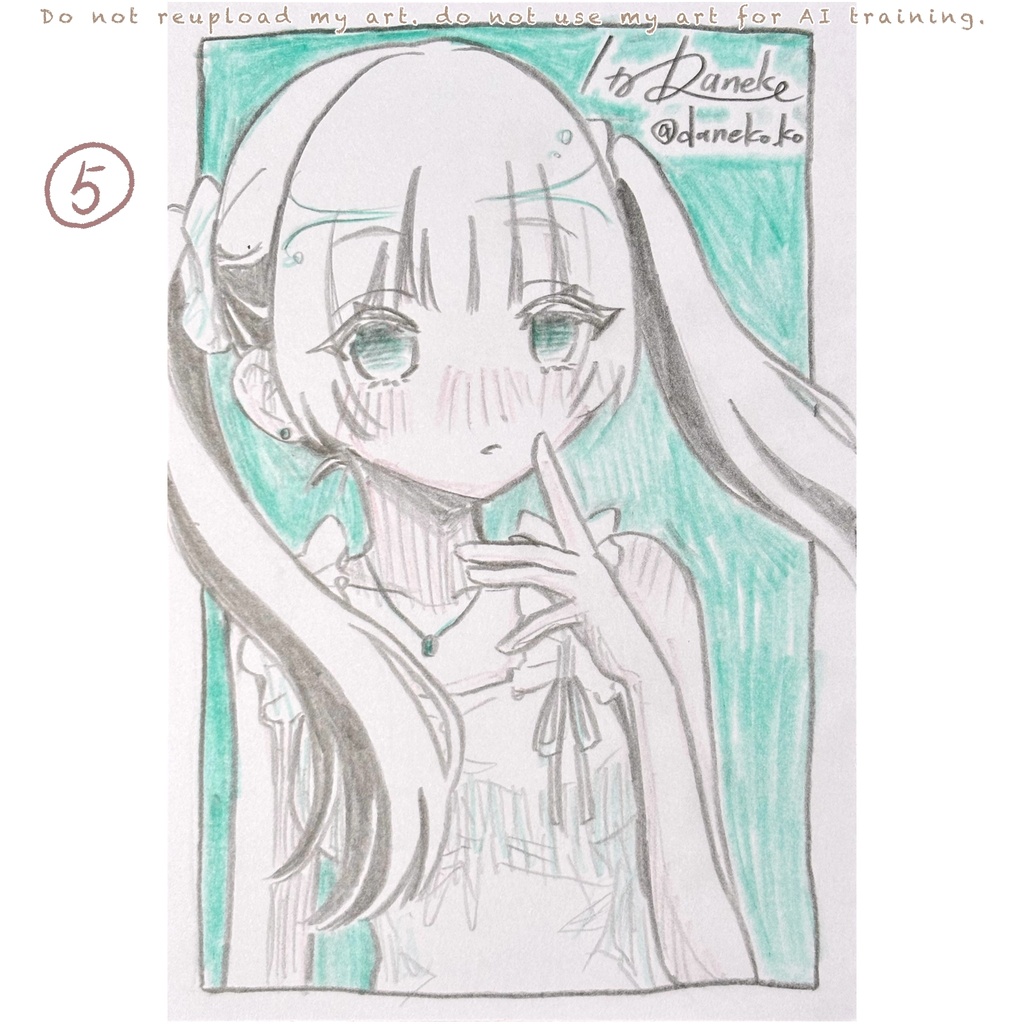 ドローイング原画 blue系