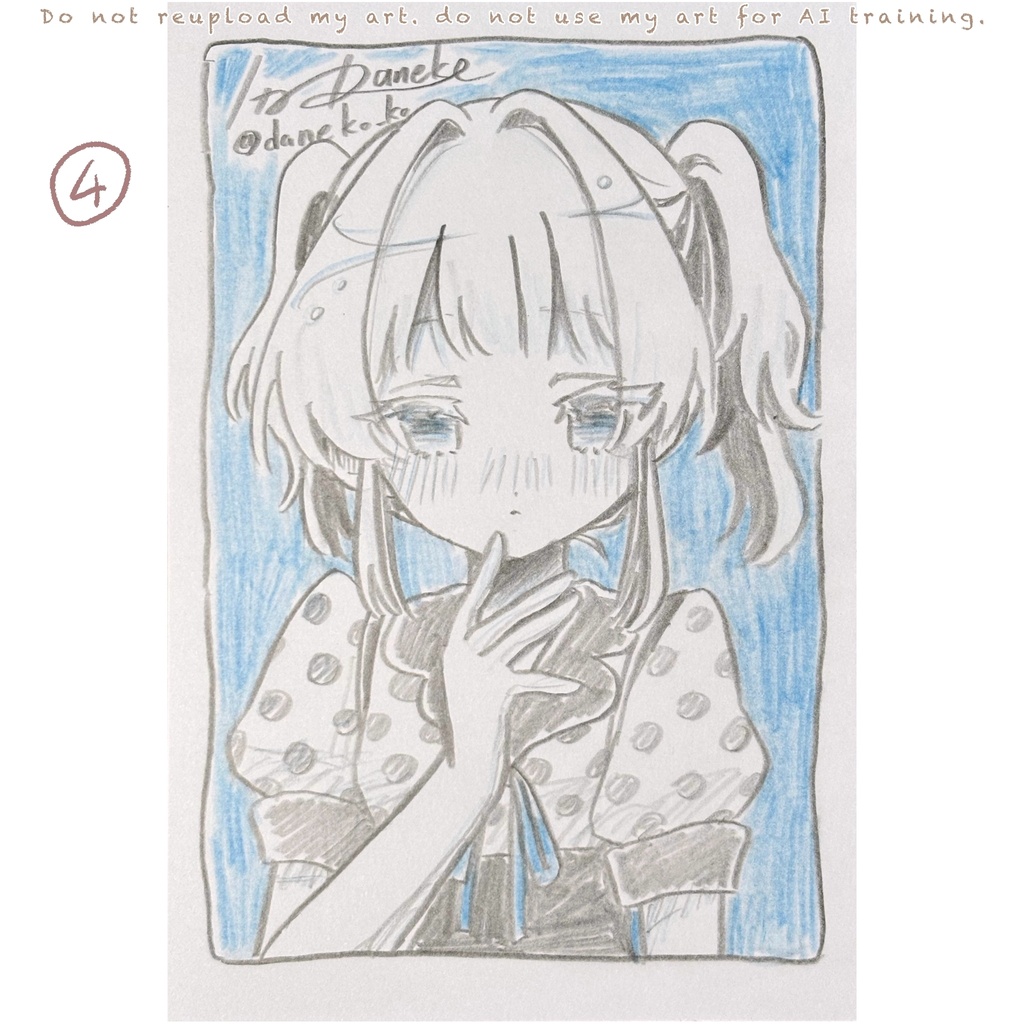 ドローイング原画 blue系