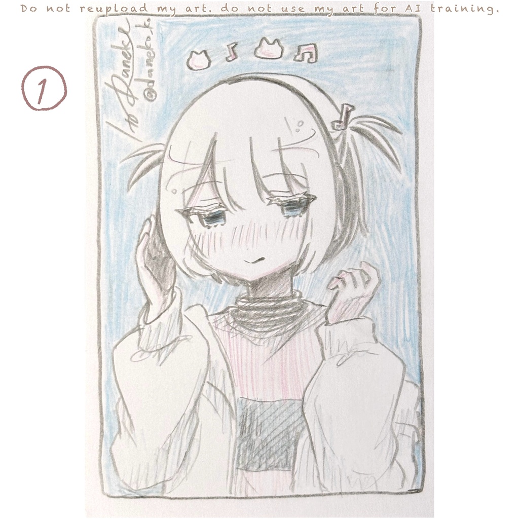 ドローイング原画 blue系