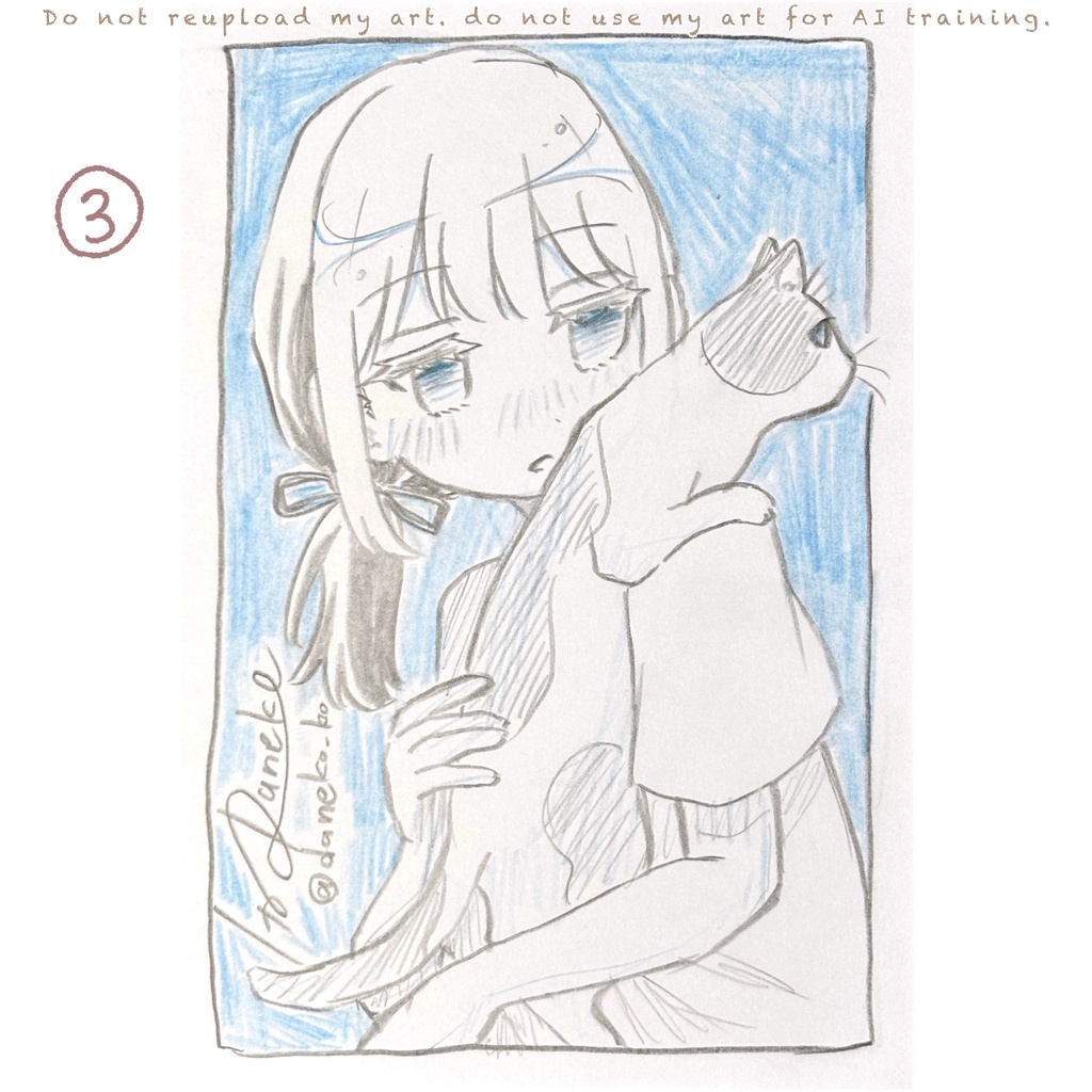 ドローイング原画 blue系