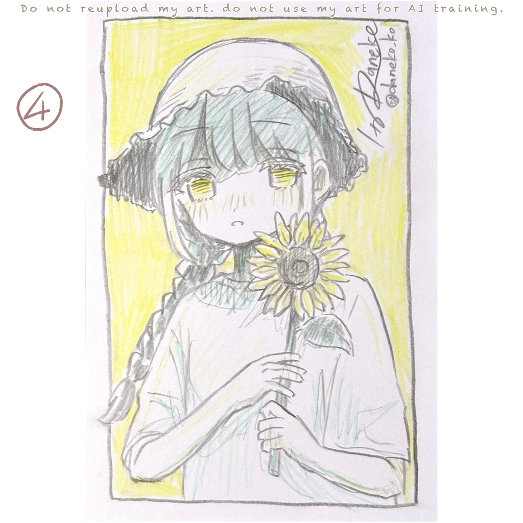 ドローイング原画 yellow系