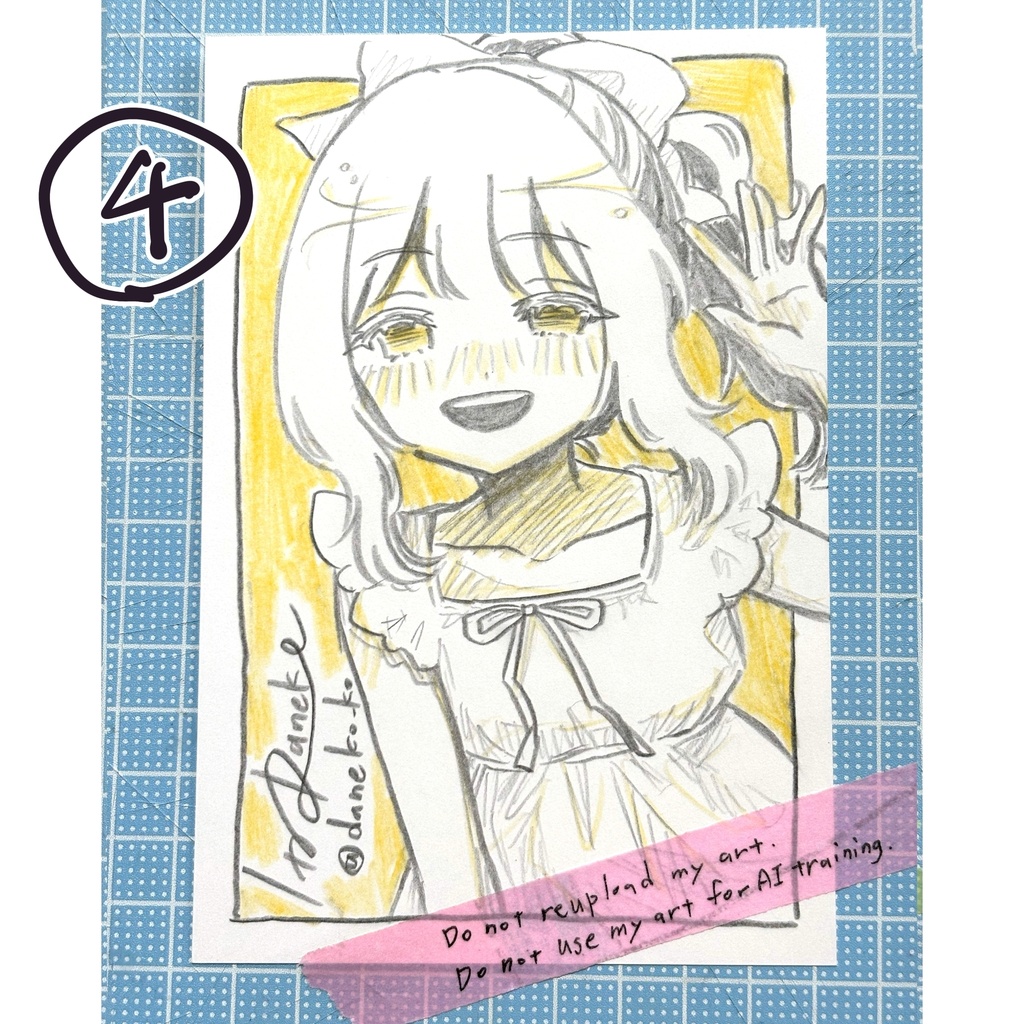 色鉛筆ドローイング原画 yellow系Ⅱ