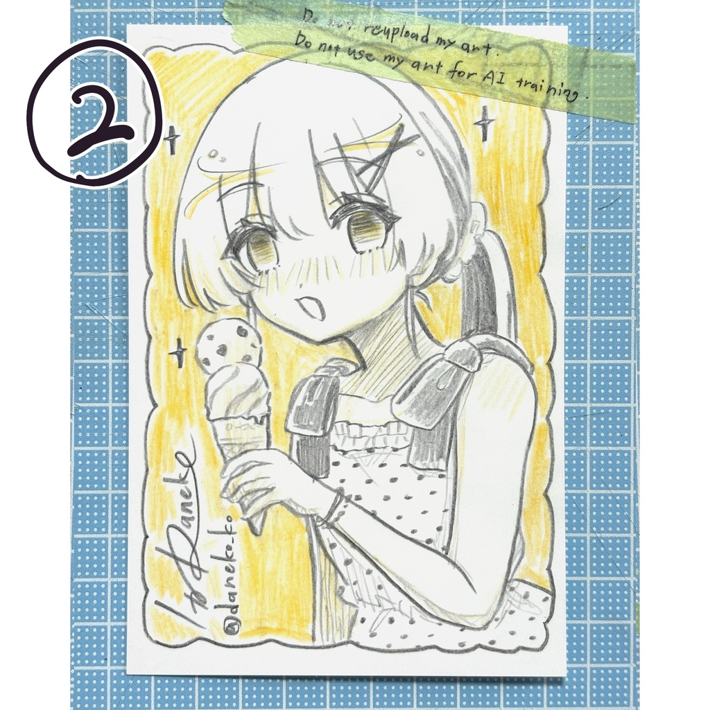 色鉛筆ドローイング原画 yellow系Ⅱ