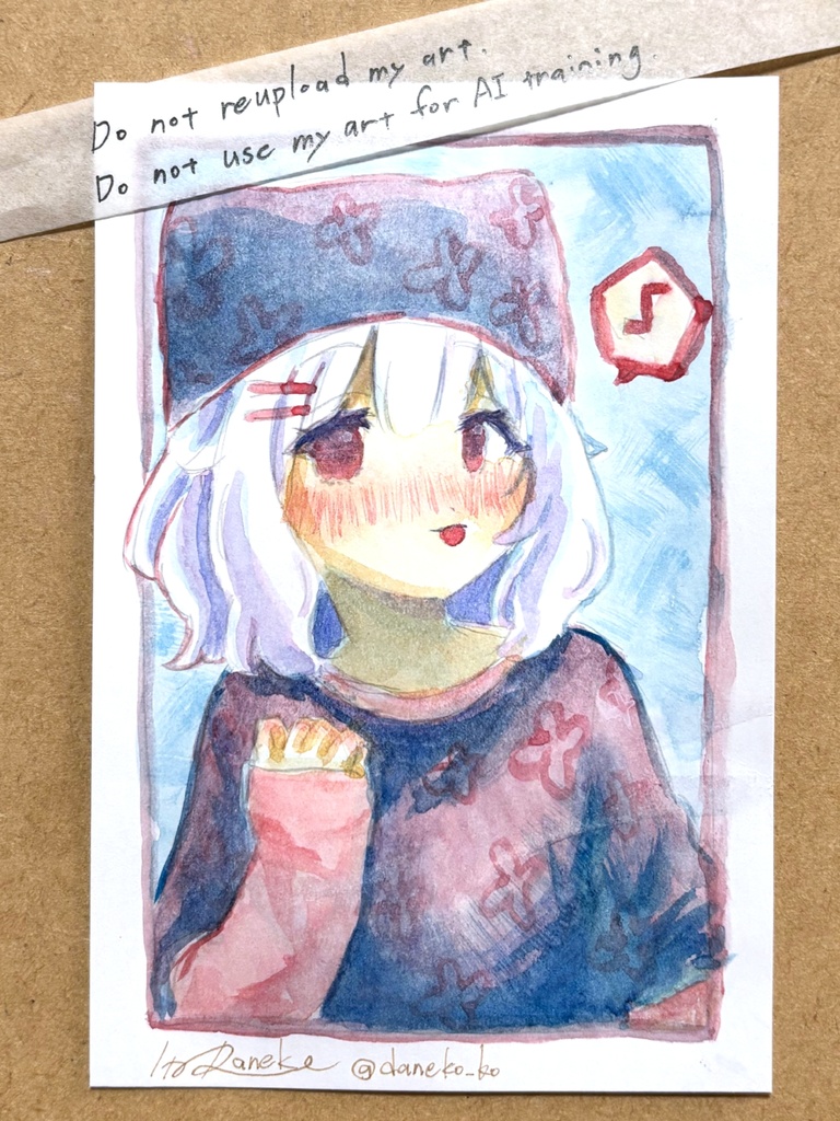 【ハガキサイズ】透明水彩ドローイング原画③