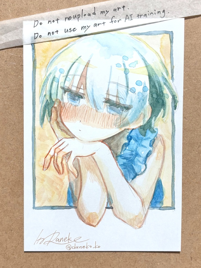 【ハガキサイズ】透明水彩ドローイング原画④