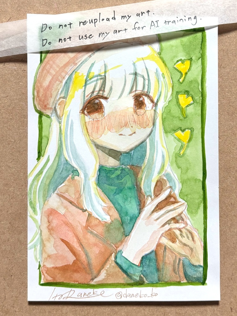 【ハガキサイズ】透明水彩ドローイング原画⑤