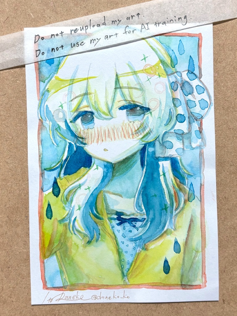 【ハガキサイズ】透明水彩ドローイング原画⑥