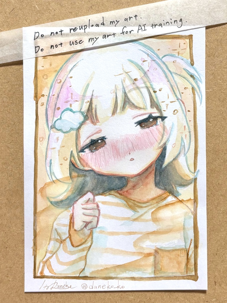 【ハガキサイズ】透明水彩ドローイング原画⑧