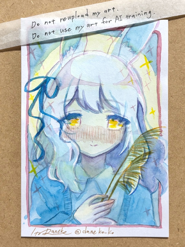【ハガキサイズ】透明水彩ドローイング原画⑩
