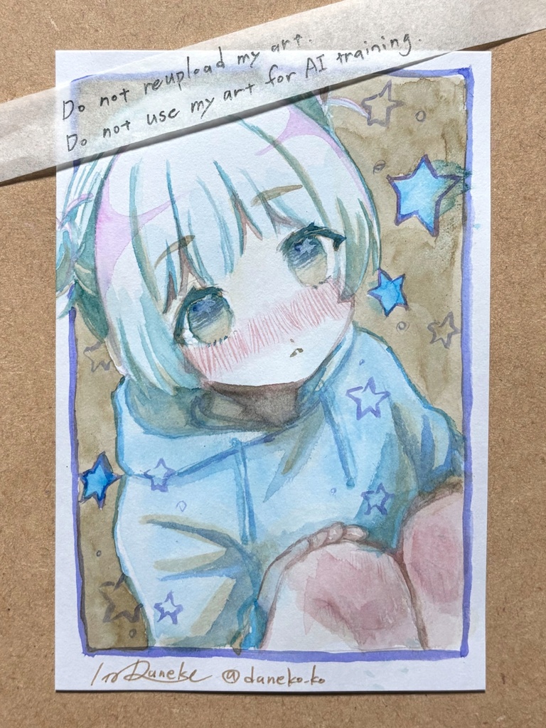 【ハガキサイズ】透明水彩ドローイング原画⑪