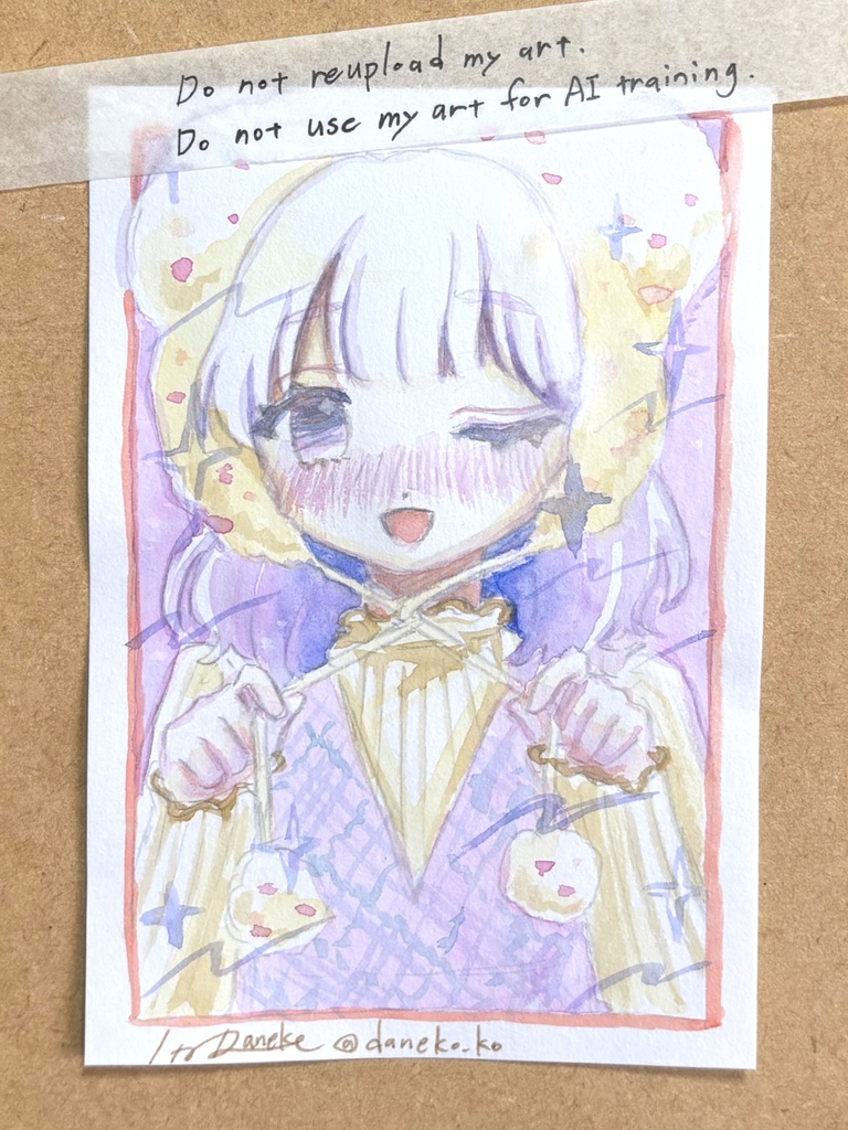 【ハガキサイズ】透明水彩ドローイング原画⑫