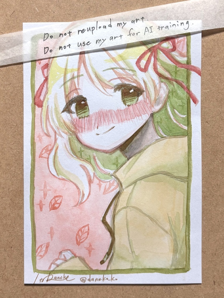 【ハガキサイズ】透明水彩ドローイング原画⑬