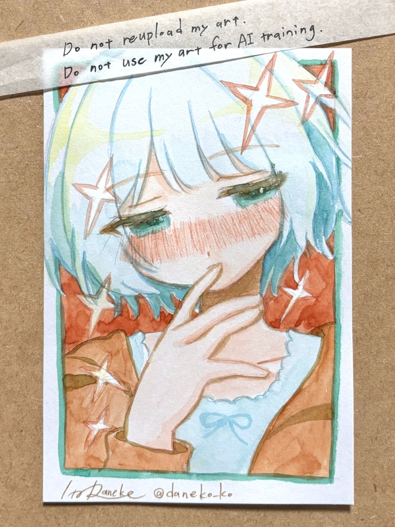 【ハガキサイズ】透明水彩ドローイング原画⑮