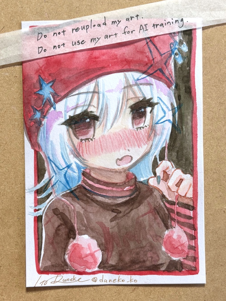【ハガキサイズ】透明水彩ドローイング原画⑲