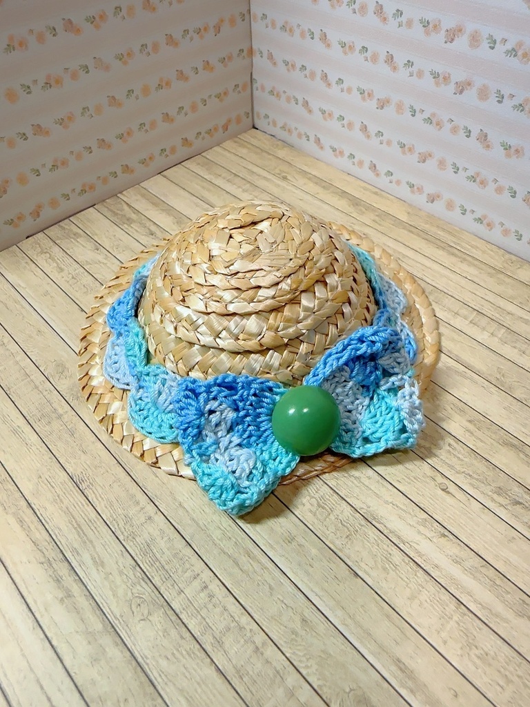 ぬいぐるみ用麦わら帽子
