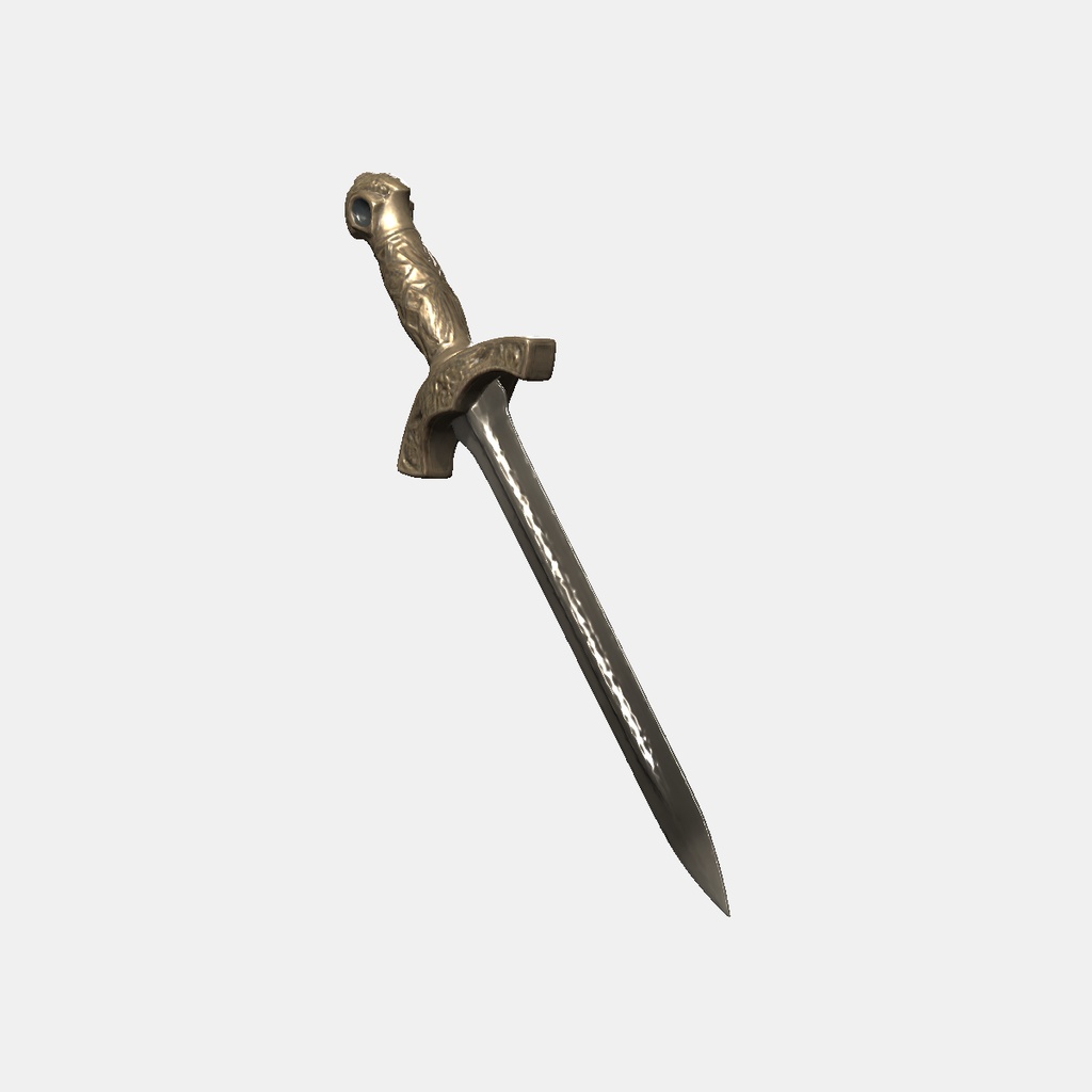 【VRChat想定】ファンタジーショートソード / Fantasy Short Sword