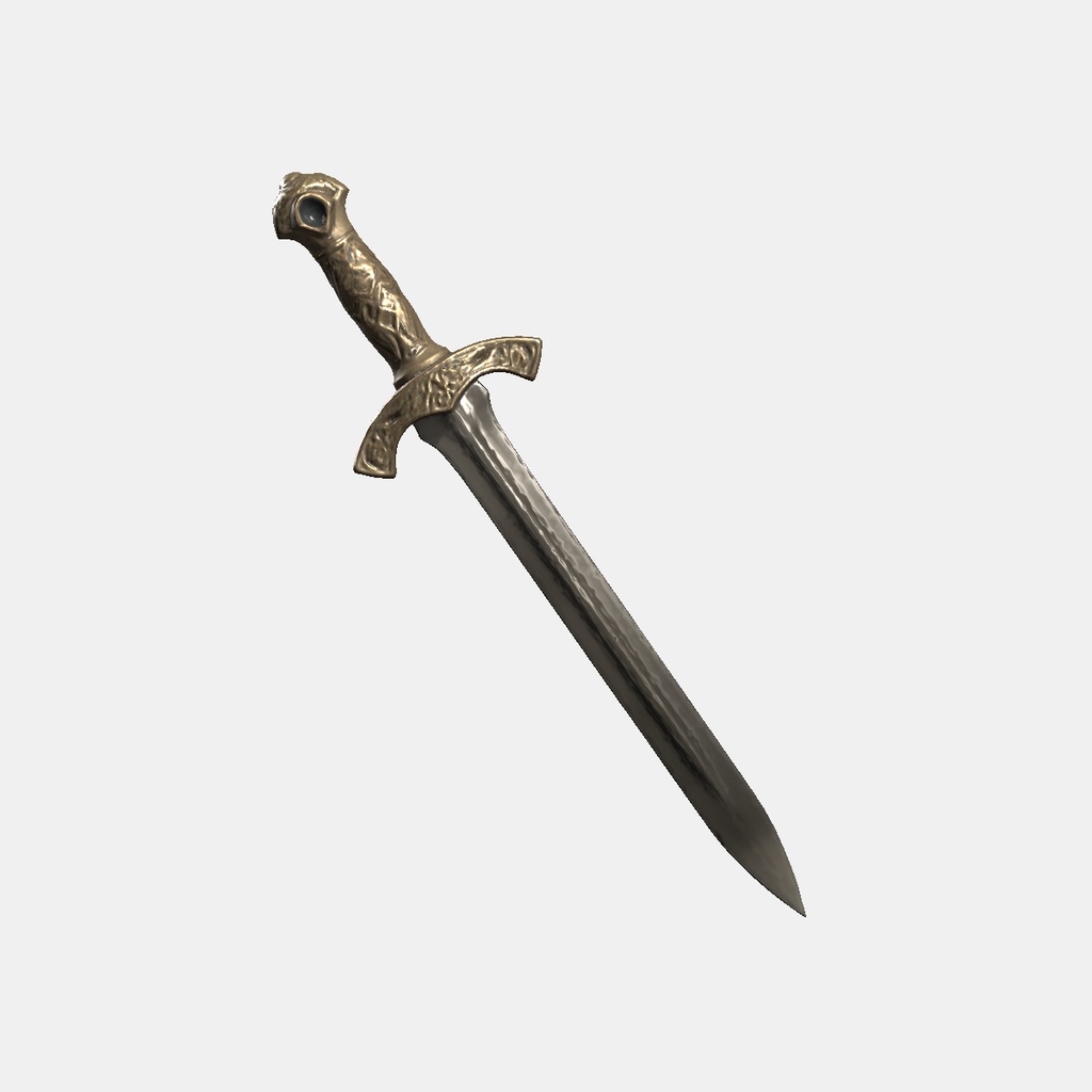 【VRChat想定】ファンタジーショートソード / Fantasy Short Sword