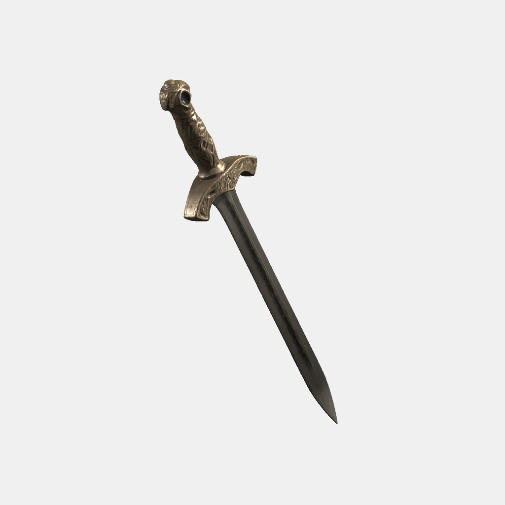 【VRChat想定】ファンタジーショートソード / Fantasy Short Sword