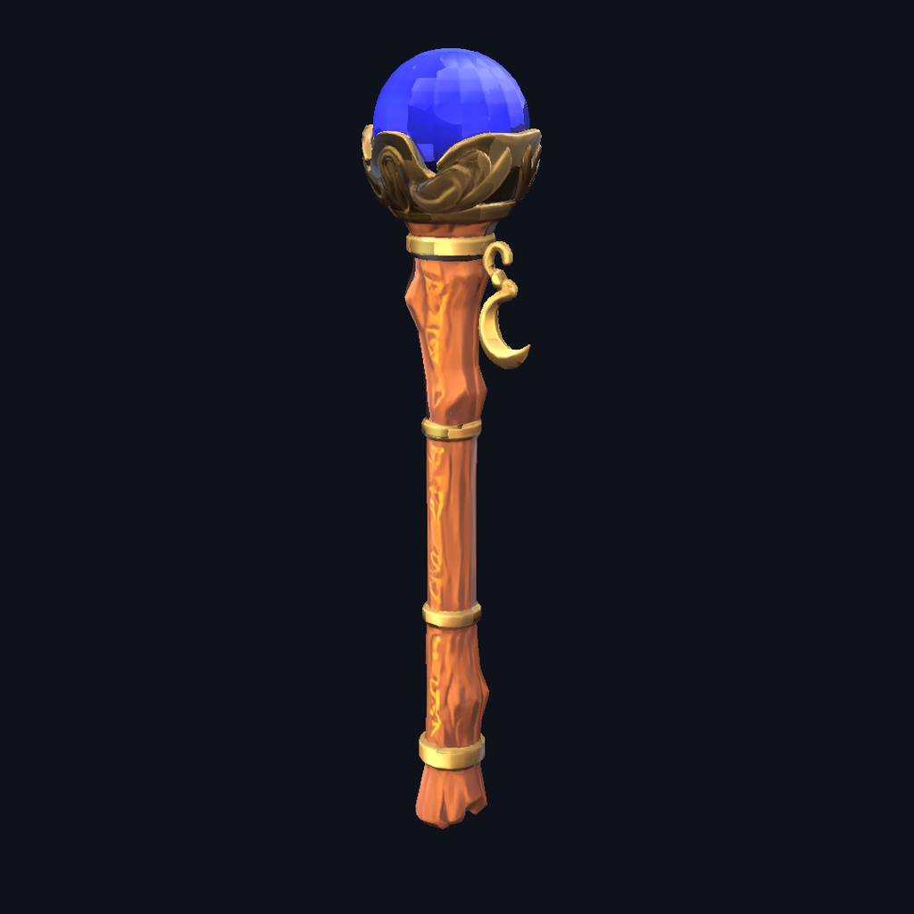 【VRChat想定】ファンタジー魔法杖 / Fantasy Magic Staff