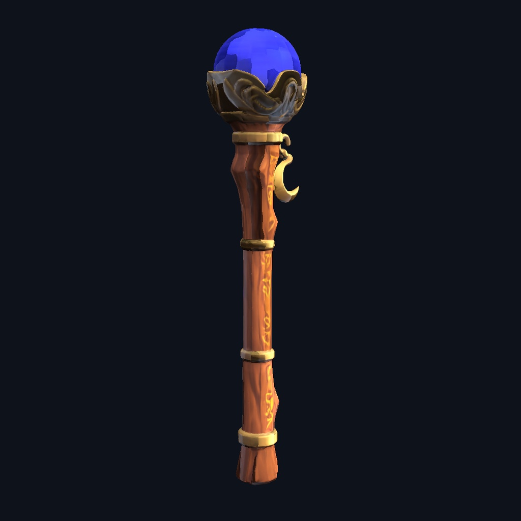 【VRChat想定】ファンタジー魔法杖 / Fantasy Magic Staff