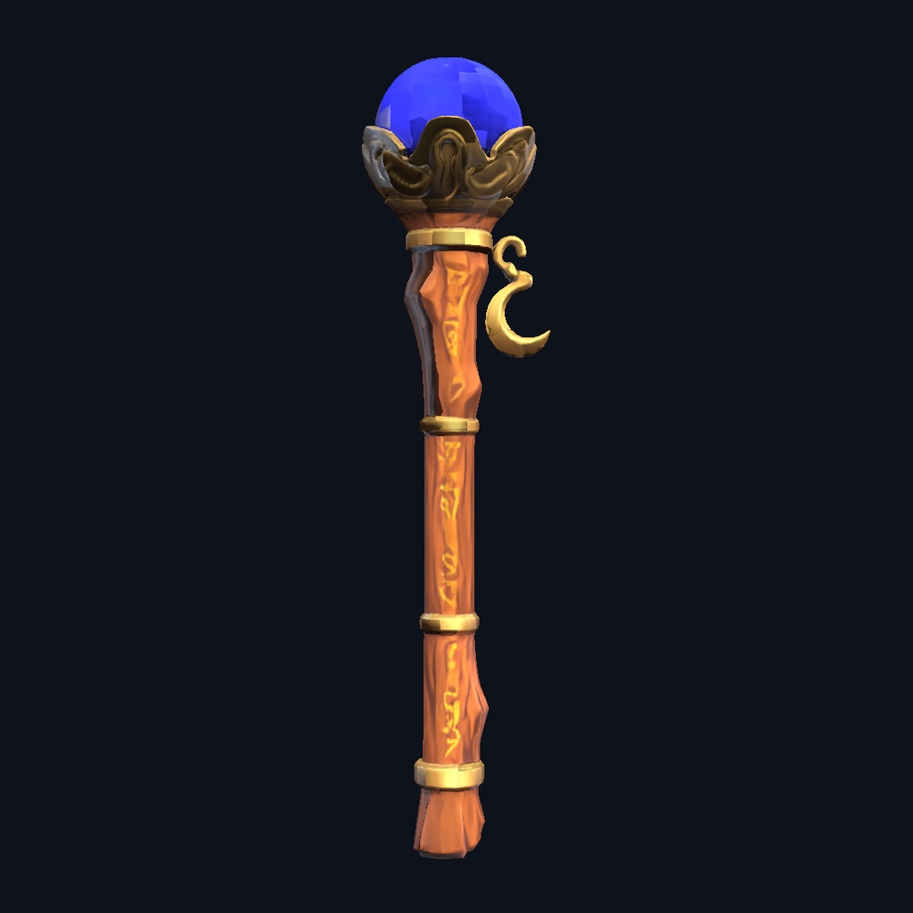 【VRChat想定】ファンタジー魔法杖 / Fantasy Magic Staff