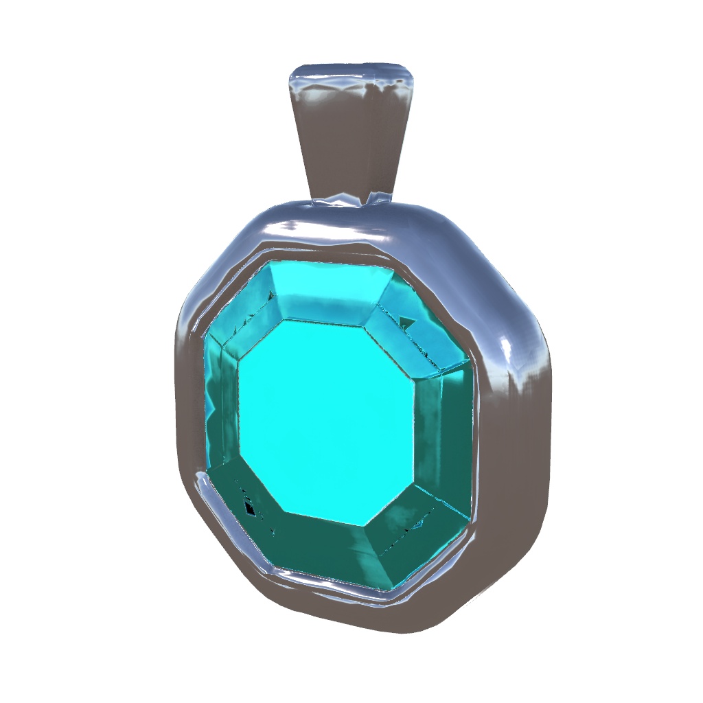 【VRChat想定】クリスタルネックレス / Crystal Necklace