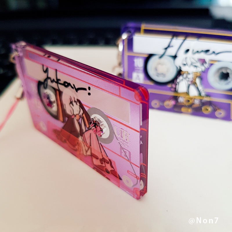 カセット風クリアストラップ(合成音声)