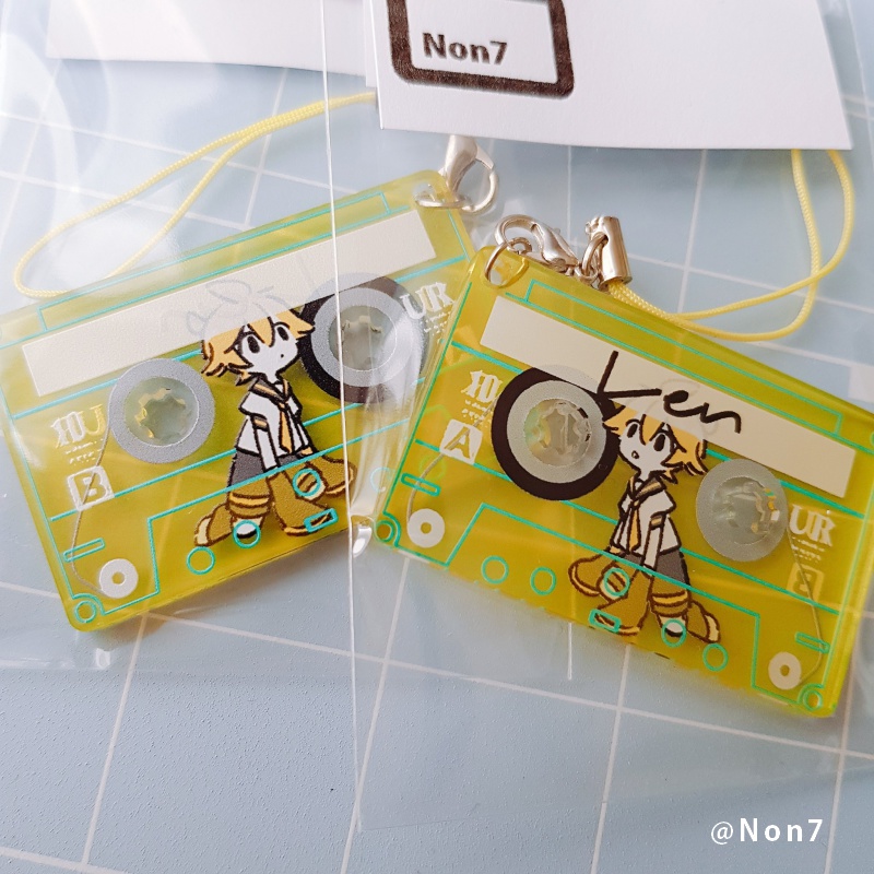 カセット風クリアストラップ(合成音声)