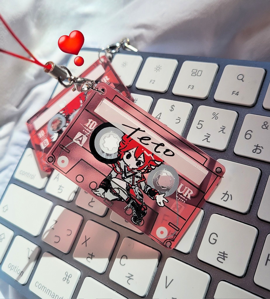 カセット風クリアストラップ(合成音声)