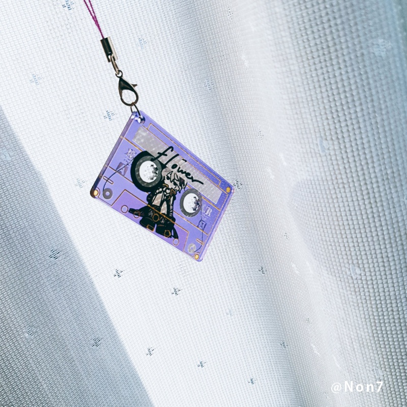 カセット風クリアストラップ(合成音声)